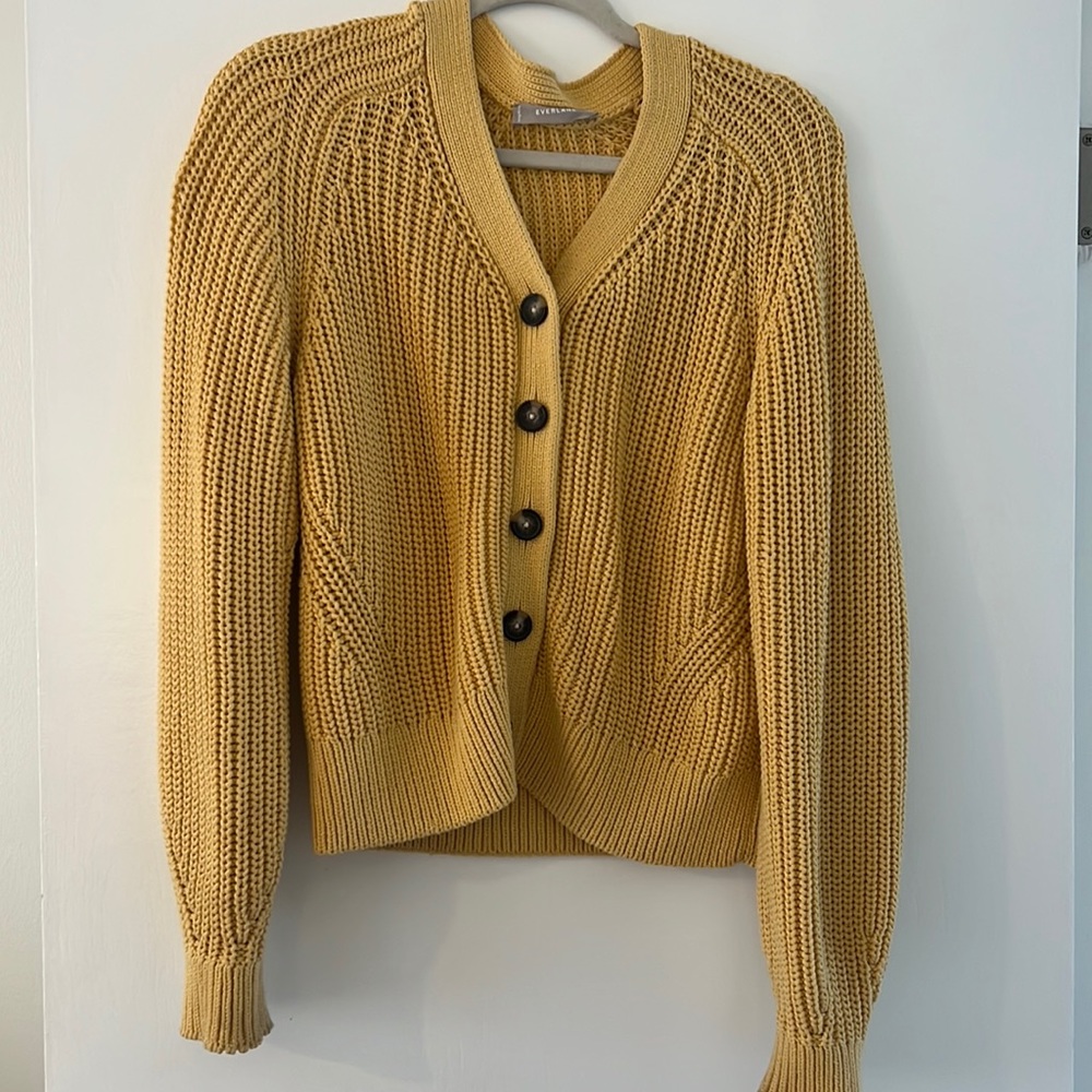 Everlane The Textured Cotton Cardigan